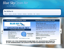 Tablet Screenshot of blueskycleanair.com